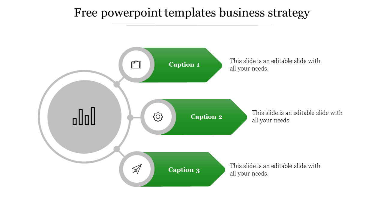 free powerpoint templates business strategy-Green